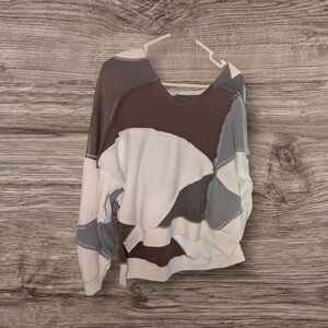 Gilded Intent Multicolor Patchwork Sweatshirt